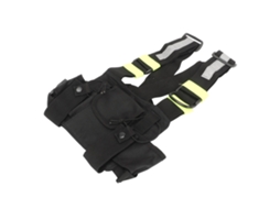 BOLSA de Harness para Rádio Verde Fluorescente com Cintos Ajustáveis Bolsa de Peito Universal para Rádio de 2 Vias Mali