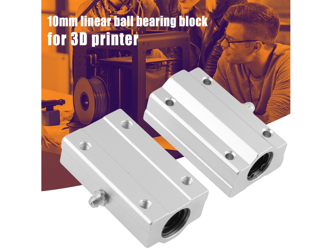 2pcs Manivela Linear Scs10luu 10mm Rolamento Bola
