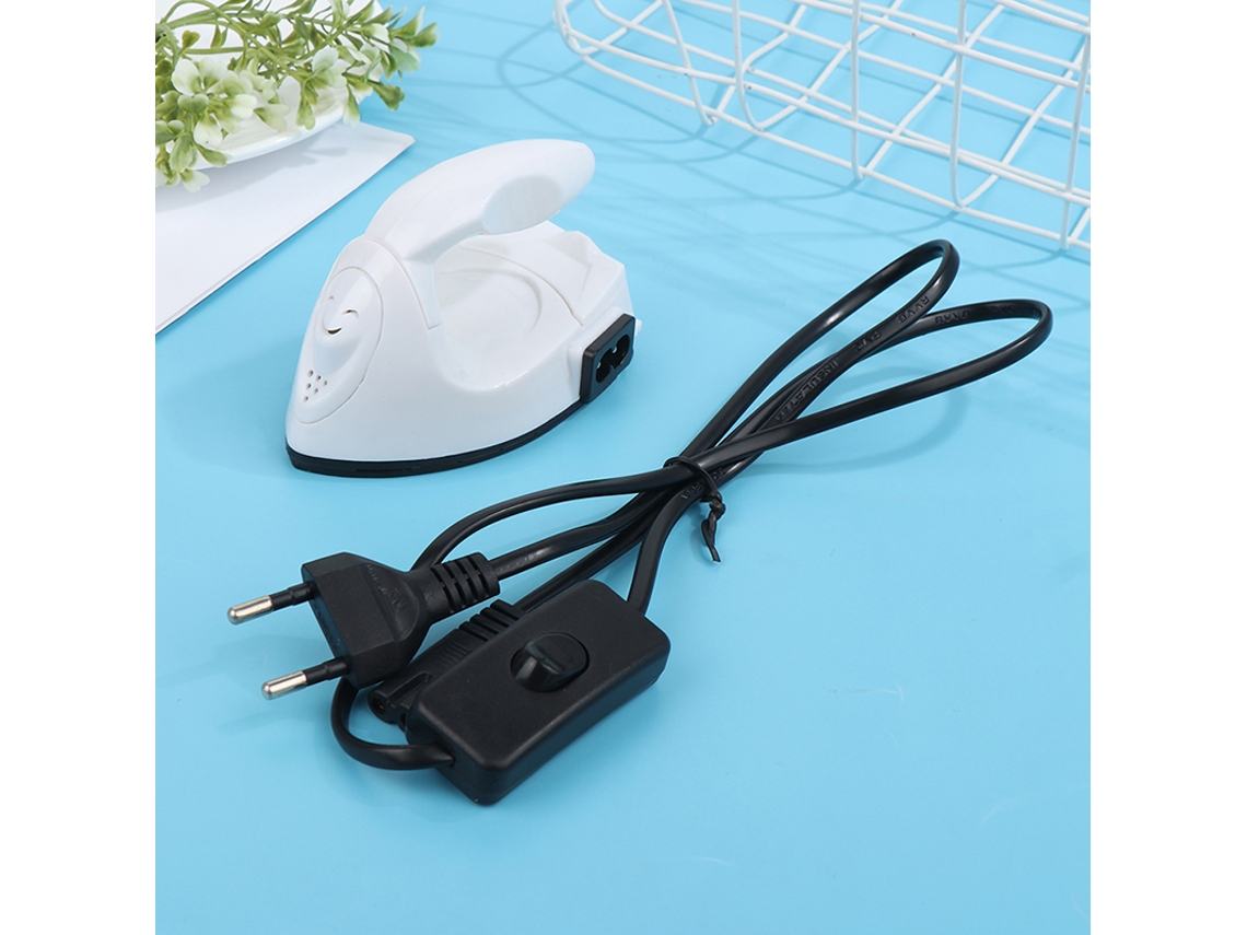 Mini Ferro Elétrico Artesanal Portátil Prensa Térmica Diy Branco Branco Aquaforge