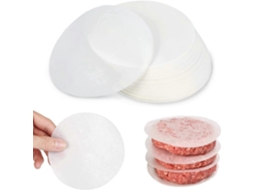 rm Conjunto De Papel Para Hambúrguer Com 500 Folhas Redondas Manteiga 11 Cm, Antiaderente Separar Hambúrgueres, Fricailles, Hambúrgueres C