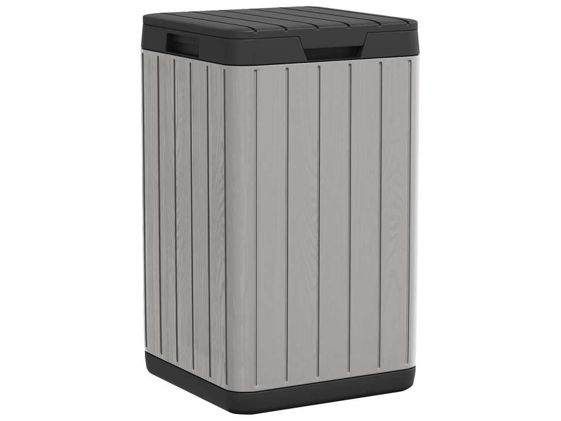 Outdoor Garbage Bin, Outdoor Garbage Bins Vidaxl Cinzeto Polipropileno (n/a)