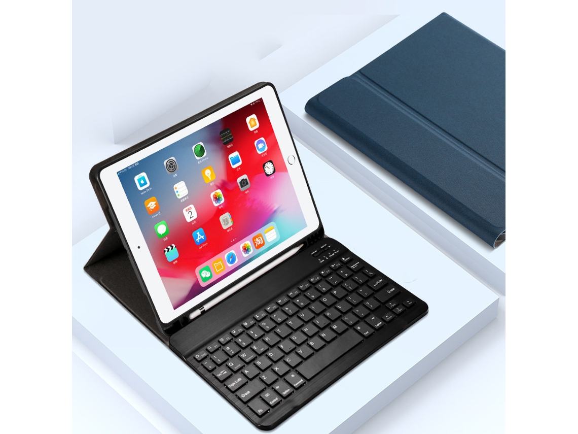 Capa de Teclado Bluetooth para iPad Pro 12.9 2015/2017 XIAOMOYU, azul e preto