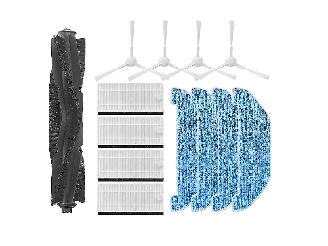 Kits De Reposição De Escova Principal, Escova Lateral, Filtro E Pano De Mop