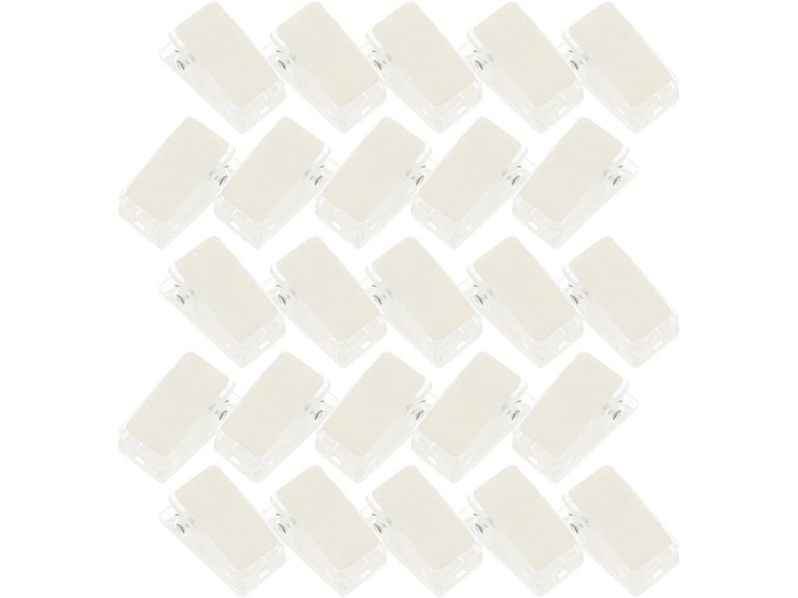 Holibanna 35-light Transparent Clips and Holders for Identification Cards with Mola, Plastic and Ferro Feitos