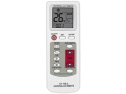 Controle Remoto Universal Para Ar Condicionado Kt-109ii Com Display Lcd E Base