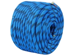 Corda De Escalada Profissional 45,7 M X 12,7 Mm Em Poliéster Resistente Tekmaquinas