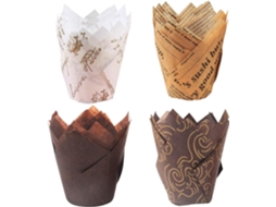 Forminhas para cupcakes, 200 unidades, formato tulipa
