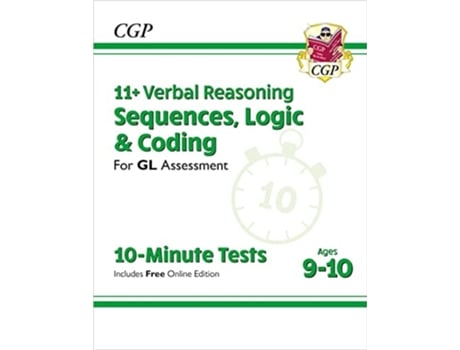 Livro 11 GL 10-Minute Tests Verbal Reasoning Sequences, Logic amp Coding - Ages 9-10 de CGP Books (Inglês)