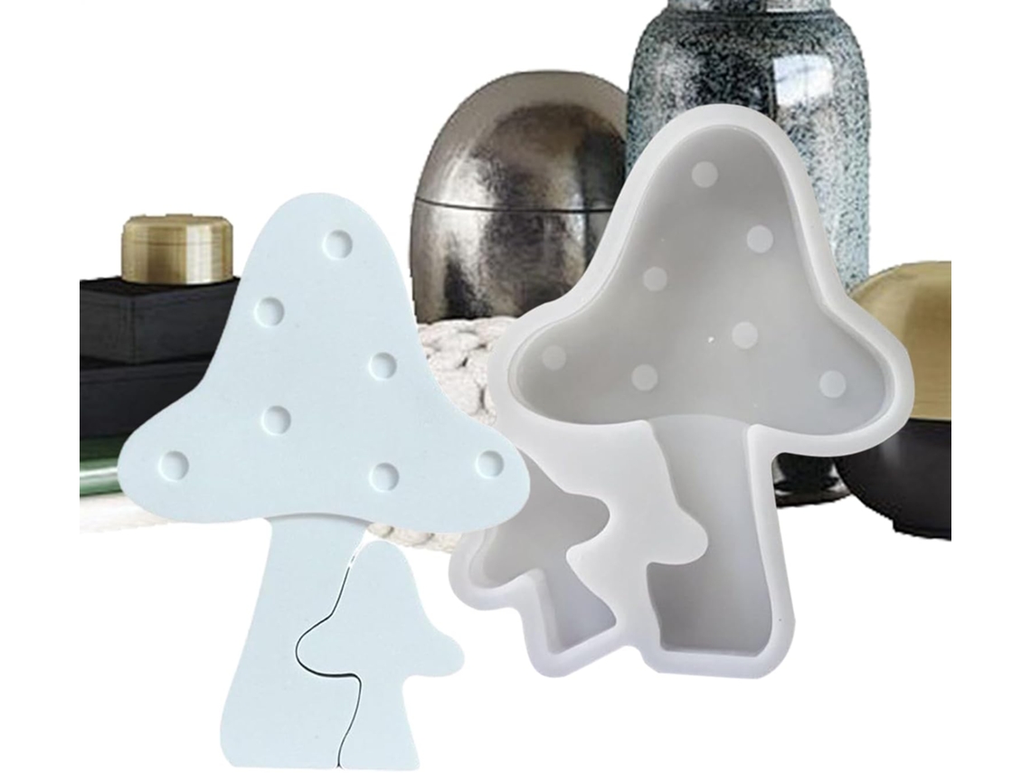 Molde De Silicone Em Formato De Cogumelo Confeitaria.