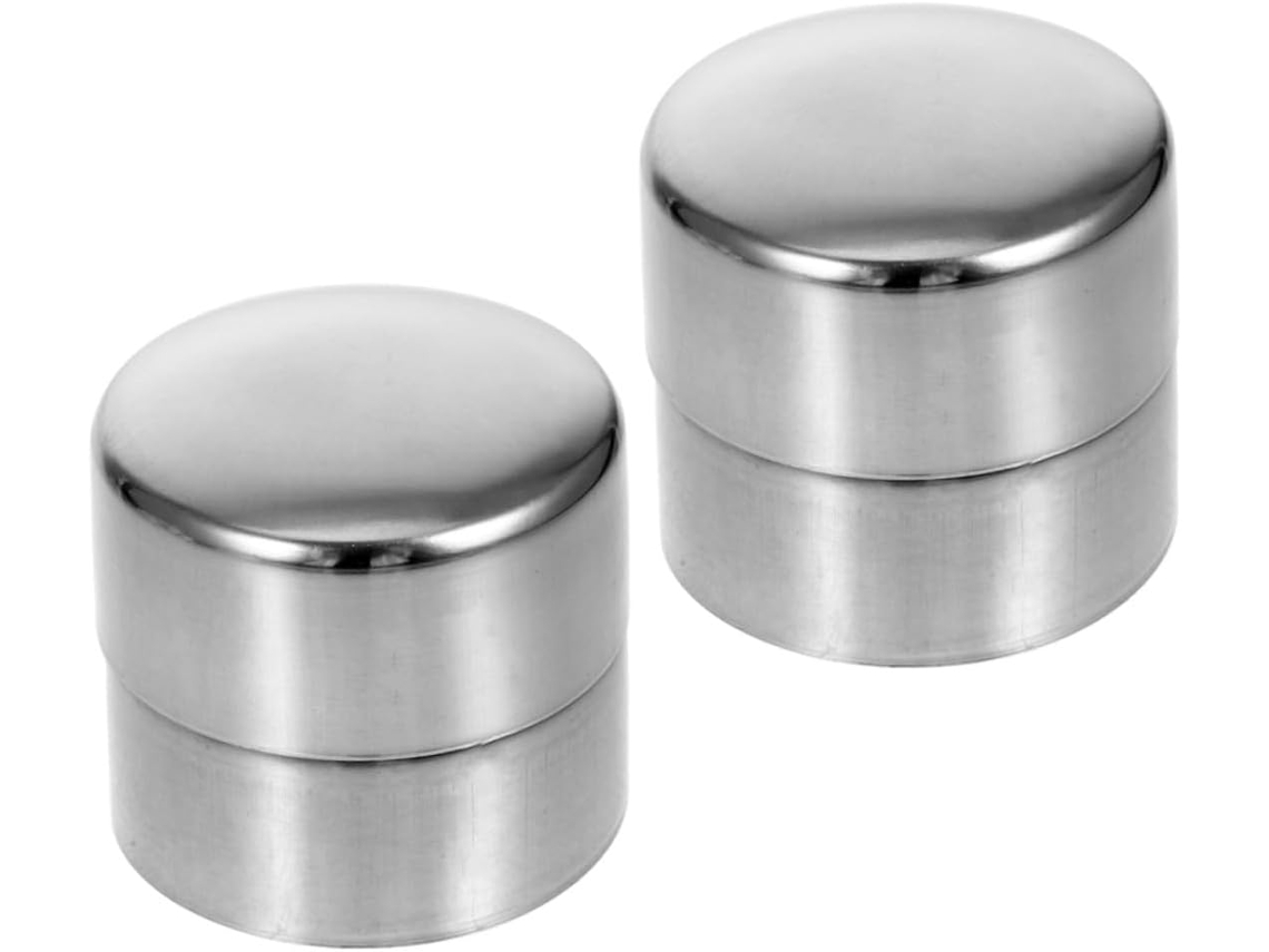 Conjunto De 4 Peças De Ponteiras De Aço Inoxidável Para Corrimão De Escada, Ponteiras De Aço Reforçado Para Corrimão.