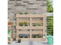 Vidaxl Caixas De Flores Para Paletes Euro 12 Unid. Preto Polipropileno