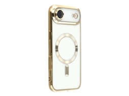 Capa Para Iphone Air Magsafe Em Tpu Eletrorevestido Dourado
