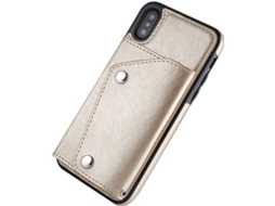 Capa iPhone X WISETONY Bailisheng-137 Dourado