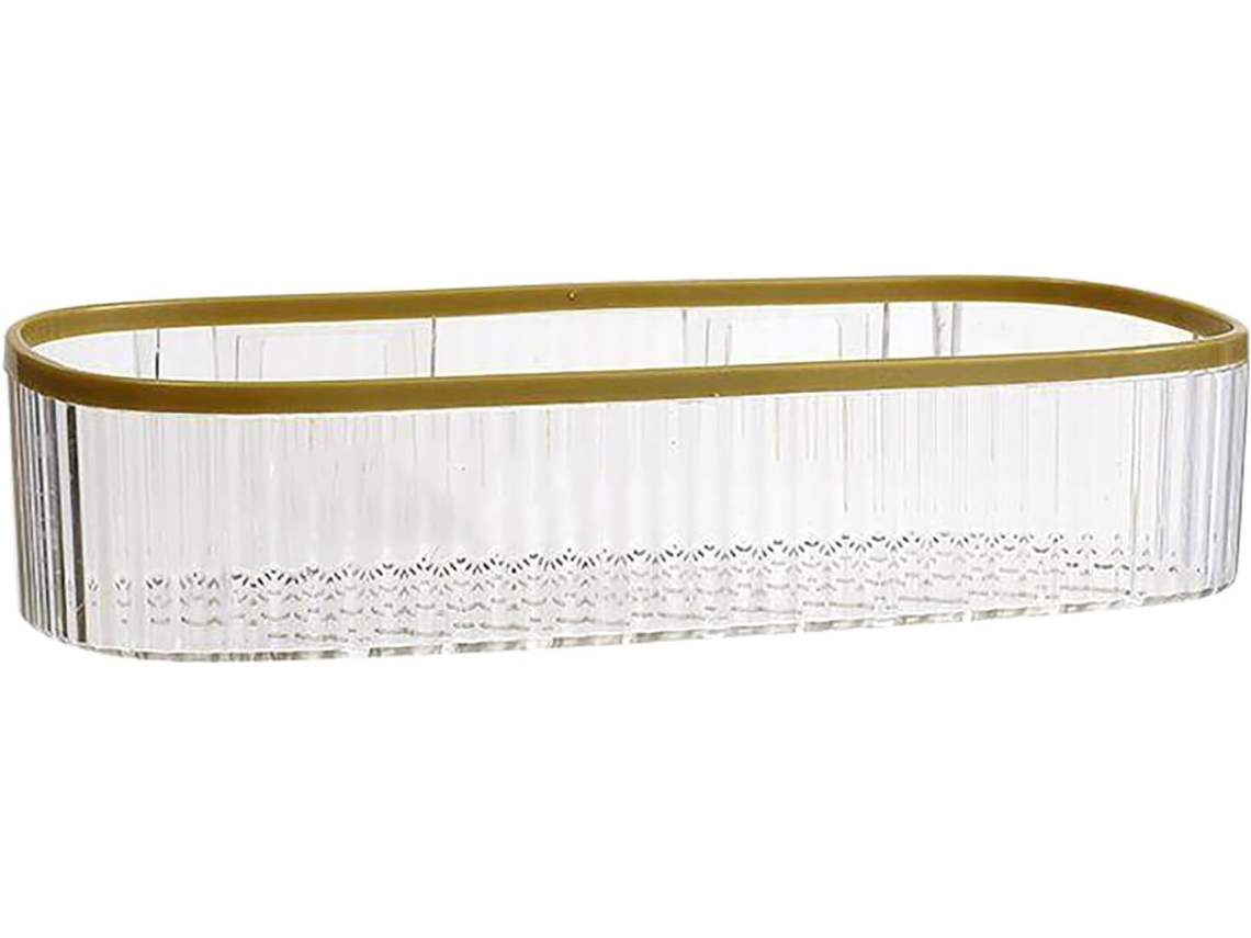 Organizadores De Parede, 24, 5x 10x 5, 5cm, Plástico Transparente Branco Com Adesivo, Para Armazenamento E Prateleiras