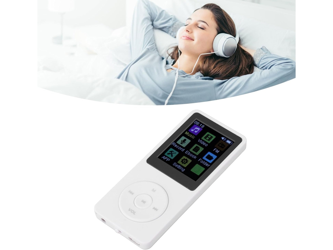 Reprodutor De Mp3 Bluetooth, Reprodutor De Música Mp3, Reprodutor De Mp4 Com Tela Lcd 1, 82 Polegadas, Compatível Com