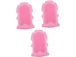 Lurelia Conjunto De 3 Escovas De Silicone Para Duche, Silicone Macio, Dupla Face E Pega Ergonómica, Uso Diário Essencial