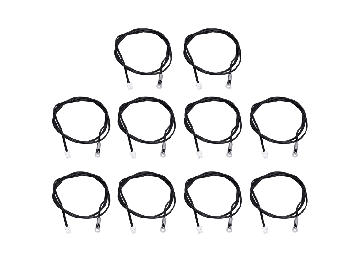 Sensor de Temperatura NTC 10K B3435 com Conector Redondo 1m 10 Peças S/MARCA