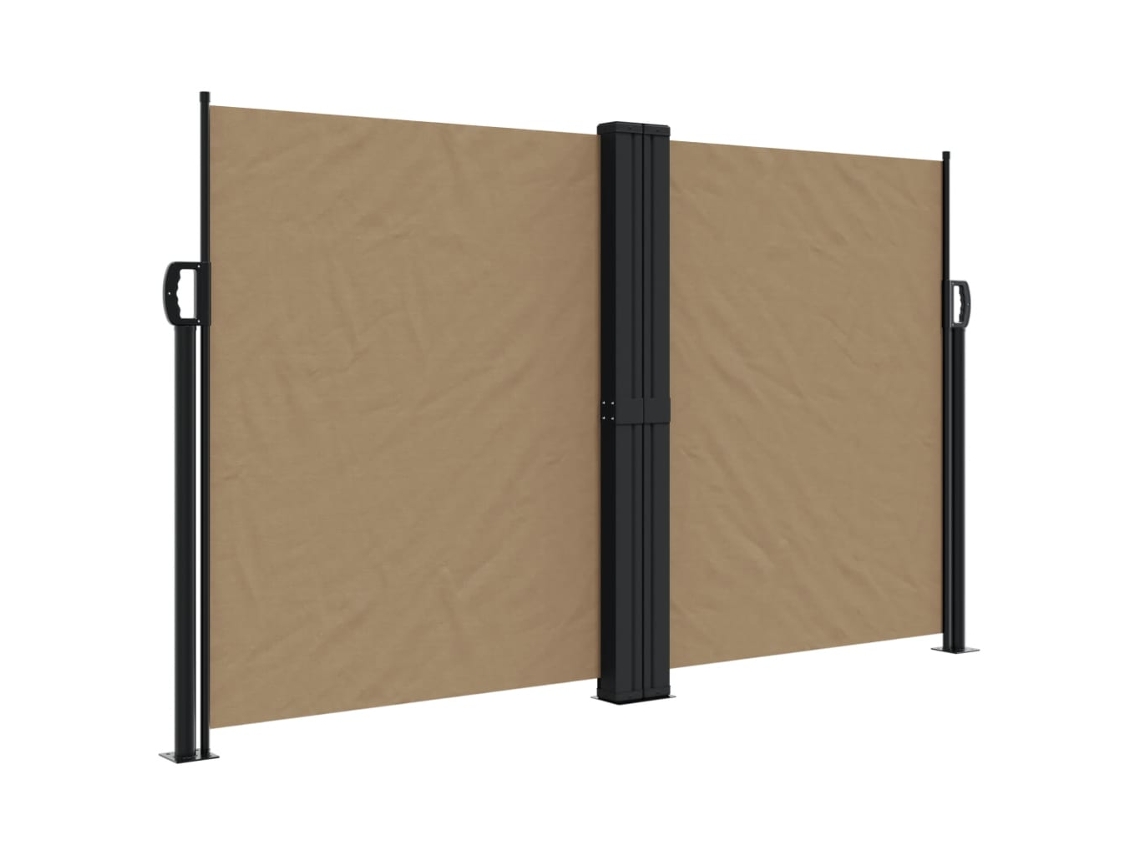 Retractable Side Awning, Retractable Side Awnings Vidaxl Cinzento-acastanhado Poliéster (140 X 600 Cm)