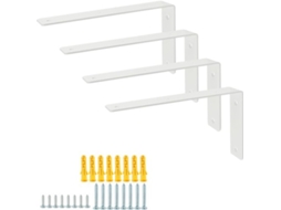 Beugels Para Prateleiras 125 Mm - Beugels Pesados E Resistentes - Fixação De Parede - Beugels De Ângulo - Metais Duráveis - Suporte Para Prateleiras -
