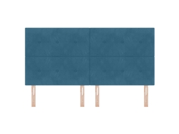 Cabeceira Com Botões Azul Escuro 180 Cm Veludo Wsd18504 Lovely Home