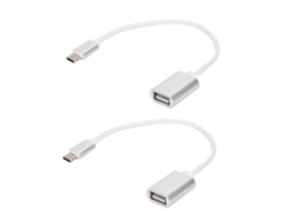 Adaptador OTG com leitor de cartão e pen drive EOOCOO