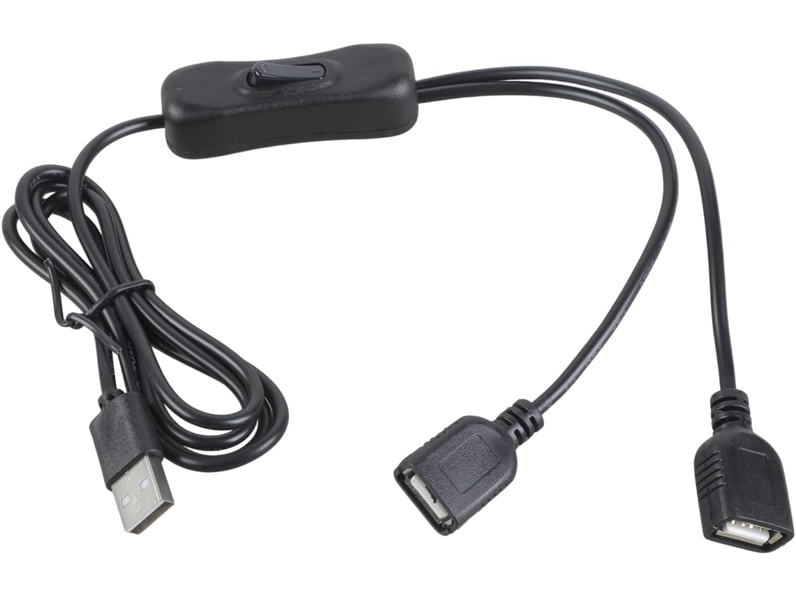 Cabo De Carregamento Usb Genérico Com Interruptor, Saída Rápida De 5v 2a, Para Casa E Escritório.