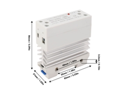 Laxiscreed Módulo Relé Solid-state Monocanal 25a Para Conversão De Dc Para Ac De Alta Sensibilidade
