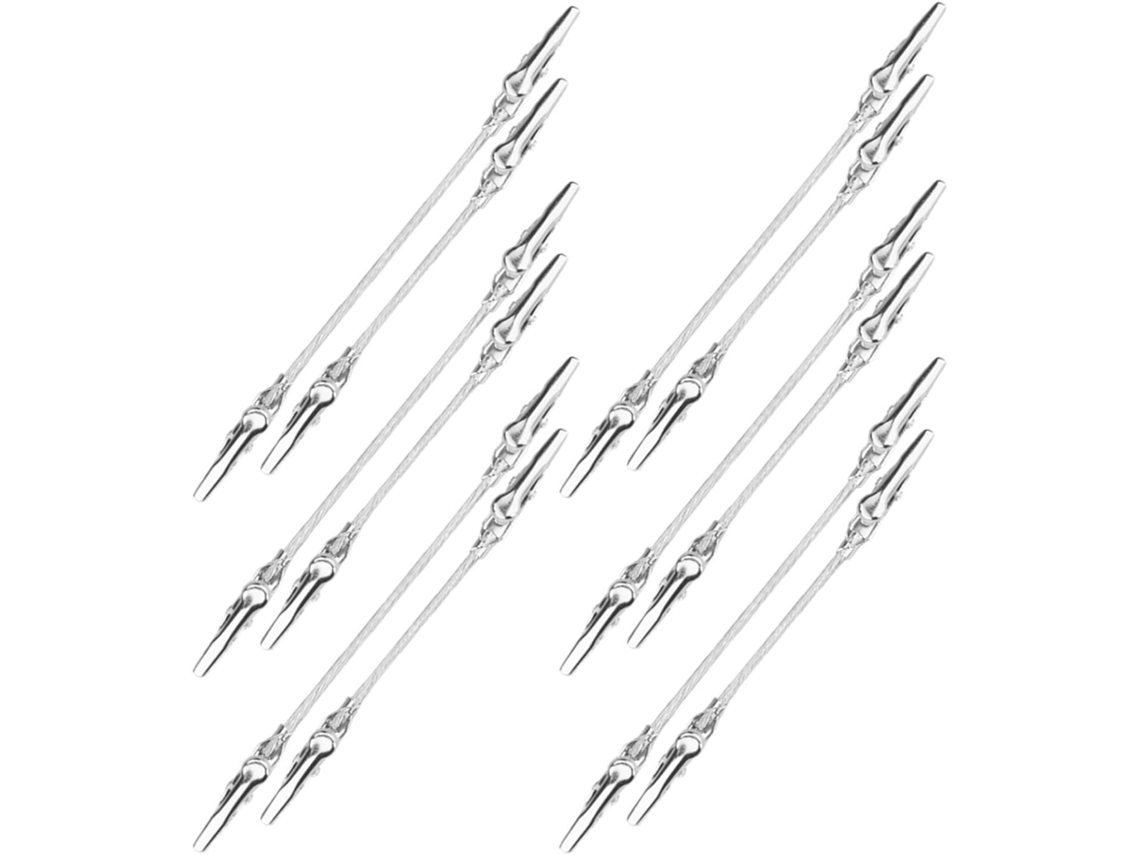 Ponteira Dupla De Metal Com Design Crocodilo, Tamanho 12, Ideal Para Pendurar Recados Em Aniversários E Outras Ocasiões