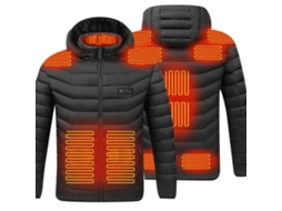 2026 chaqueta Electrónica Calefactada com Capuz Removível, 3 Velocidades, 11 Zonas de Calor, Chaqueta Leves de Plumão para Homens e Mulheres
