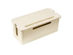 Caixa Organizadora De Cabos Com Tampa Para Ocultar Cabos E Rguas De Energia. Caixa Organizadora De Cabos De Mesa A, 23,5 X 11,5 X 12 Cm. Olysi Shop