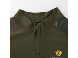 Tengoo Conjunto Roupa Íntima Camuflada Esportes Ar Livre Masculino Tamanho 2xl Camiseta Manga Comprida Calça Treino Fitness Camping Trilhas Caça