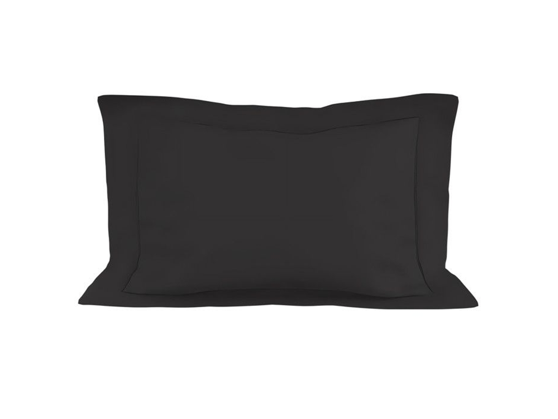 Capa De Almofada Em Algodão 50x75 Cm Percale Antracite, Da Soleil D'ocre Antracite