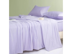 Manta Refrescante (230x200cm) Para Quem Sente Calor Ao Dormir, Suave, Leve E Refrescante (95% Poliéster + 5% Elastano) Roxo Hexinyigjly