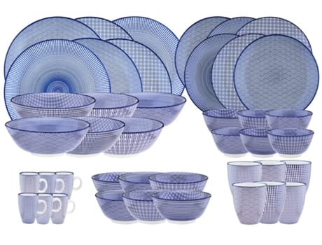 Conjunto Completo 42 Peças Azul Escuro Bjorn