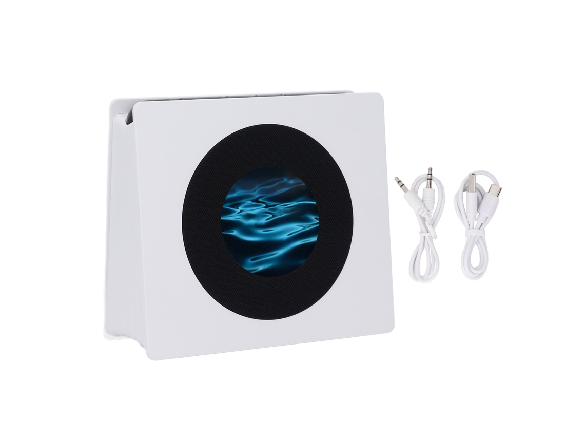 Altavoz De Ruído Branco Com Tela Hd, Despertador, Luz Noturna E Projeção De Letras Dinâmicas Para Quarto