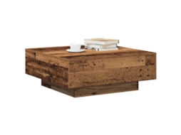 Mesa de centro Madeira Antiga 80 x 80 x 31 cm - Exclusiva da Maison