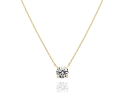 Colar Delicado De Zircónia Cúbica Gusshious | Colar De Ouro Para Mulher Como Presente De Aniversário - Ouro Amarelo