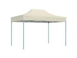 Vidaxl Tenda Dobrável Profissional Para Festas 3x4 M Aço Creme