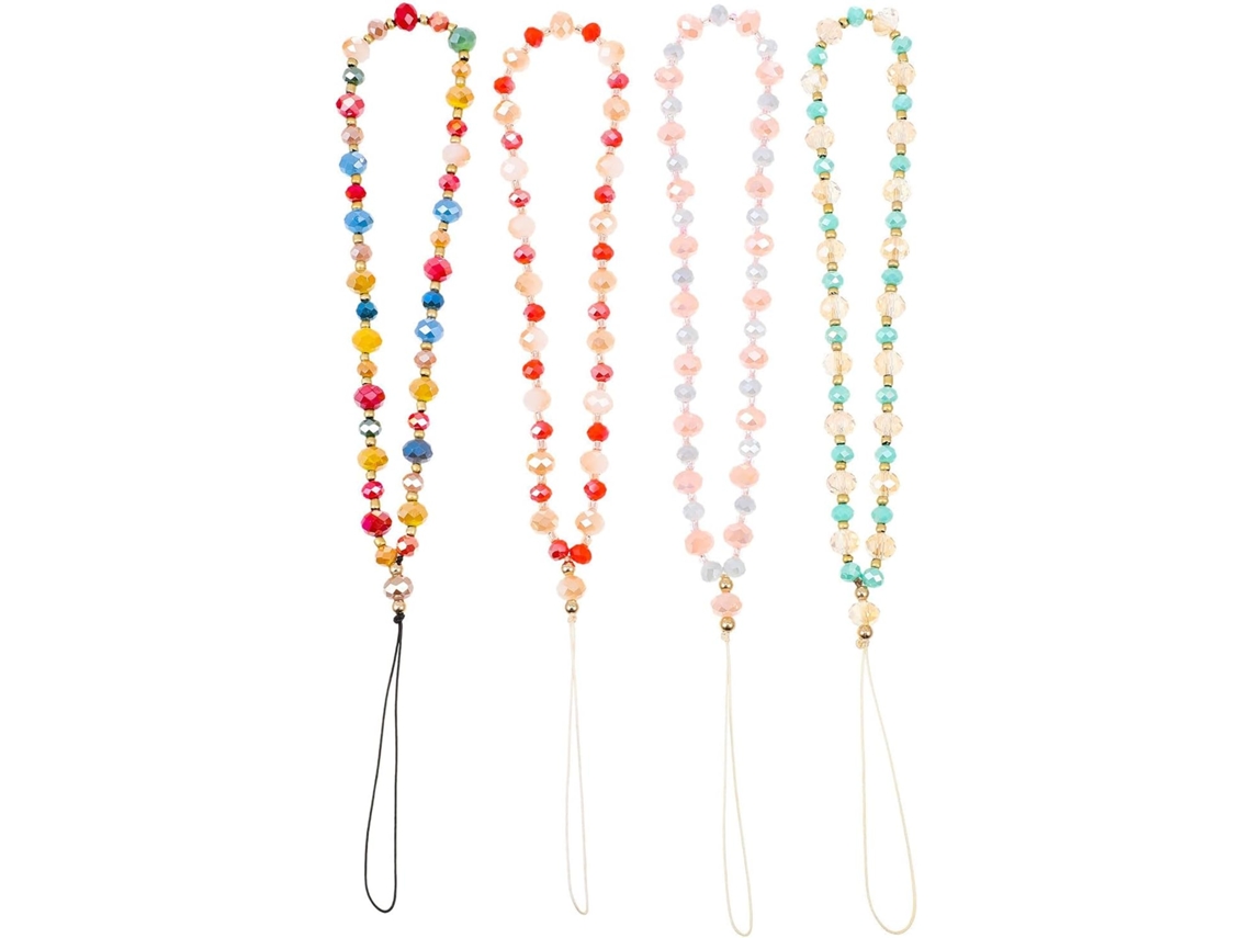 Conjunto De 4 Pulseiras Anti-perda Com Contas Para Celular