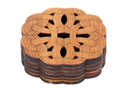 6pcs Tapete Bambu LAXISCREED Antiquente Isolante Calor