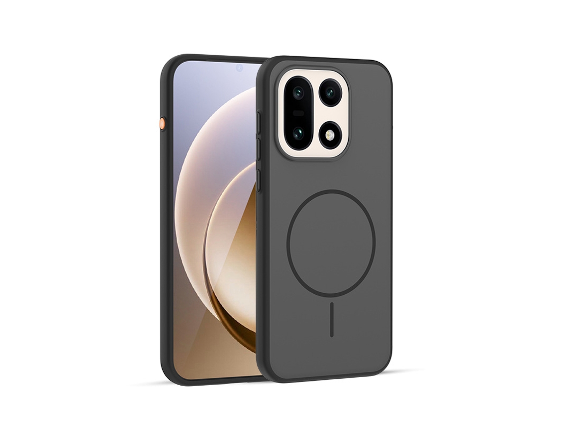 Capa Para Celular Dois Em Um Com Cores Contrastantes Para A Pelemagnético - Preto Botão Metálico Independente - Redmi K90 Pro Max