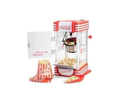 Máquina De Pipocas Salco Snp 27cc Vermelha 310 Watt Cuba Em Aço Inoxidável Coca Cola