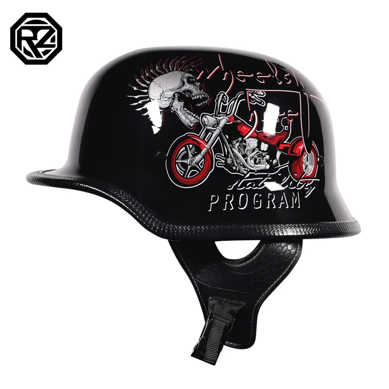 (l) Capacete Aberto Leve Em Abs, Com Certificação Dot, Resistente A Riscos E Respirável.