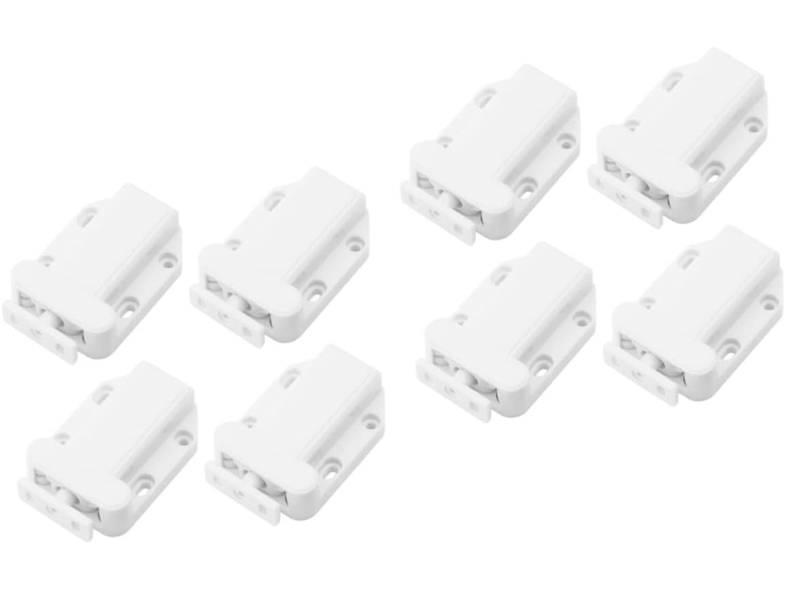 Trava Automática De Mola Porta Armário Uonlytech, Conjunto De 8 Peças, Com Abertura Por Pressão E Sistema Invisível
