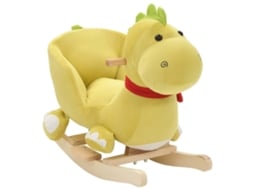 Brinquedo de baloiçar VIDAXL Verde Peluche