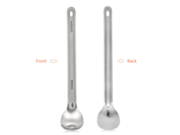 Conjunto De Talheres De Titânio Leve Garfo-colher E Colher Com Cabo Longo Para Camping E Piquenique Portátil