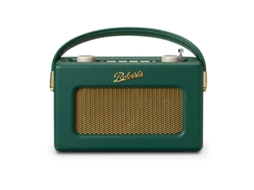 Rádio Retro Bluetooth Analógico e Digital Estilo Vintage Green Roberts