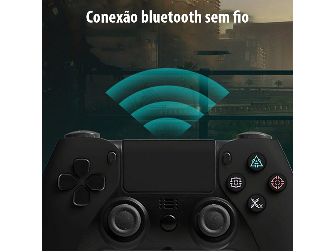 Comando PS4 KINSI Kinsi Dualshock (Wireless - Preto)