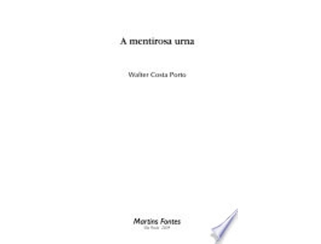 Livro A mentirosa urna. -- de Walter Costa Porto (Português do Brasil)