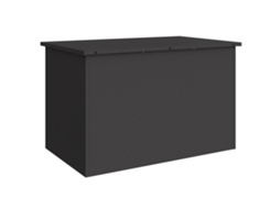 Conjunto 1 Caixa Externa Vidaxl Preto Aço (80 X 50,5 X 50 Cm)